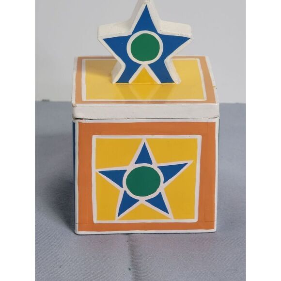 Colorful Star Trinket Box #A20 - Picture 1 of 8